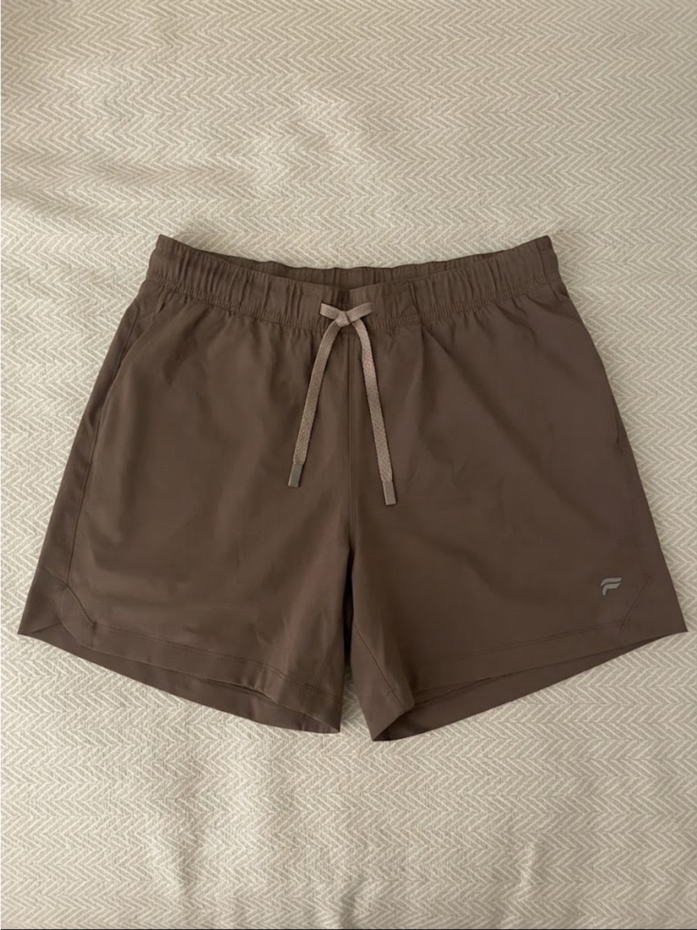 Fabletics Brown Drawstring Athletic Shorts